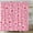 Hot Pink, variant on Valentine''s Day Shower Curtain Pink Heart Retro Love Romantic Couple Sweet Simple Fabric for Bathroom Decor Bathtub with Hooks(70" WX70 H)