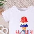 thumbnail image 4 of KPOPLK Baby Boy Bodysuit Infant Onesie Jumpsuit Short Sleeve Shirts Summer Clothes Outfits Romper Size 3-6 Months,Hot Pink, 4 of 5