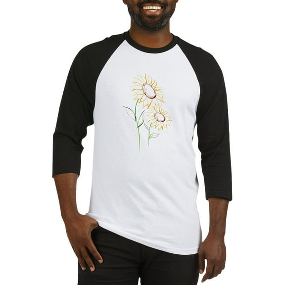 CafePress - Sunflowers813 Baseball Jersey - Cotton Baseball Jersey, 3/4 Raglan Sleeve Shirt