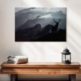 thumbnail image 2 of Elephant Stock Elk Summit Wall Art - Horizontal Canvas Wall Art - Living Room Wall Decor - Animal Canvas - Black And Gray Decor - 24" x 16", 2 of 8