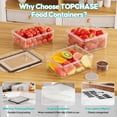 thumbnail image 3 of Contenedores de almacenamiento de alimentos TOPCHASE, 40 unidades, herméticos, sin BPA, 3 of 7
