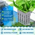 thumbnail image 6 of Upgraded Aquarium Plant Holder with Hooks and Suction Cups for Fish Tank Aquaponic Plant Cultivation and Aquascape Decorations (Gray), 6 of 10