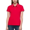 thumbnail image 2 of FRSASU Womens Polo Shirts Short Sleeve Button Lapel Collared Summer Tops Business Casual Basic Tees Hot Pink M(M), 2 of 5
