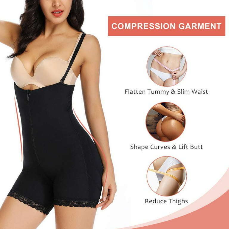 Women Compression Garments Girdle Tummy Firm Control Body Shaper Bodysuit  Corset