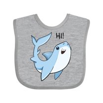 Inktastic Hi Cute Shark Boys or Girls Baby Bib