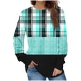 thumbnail image 2 of Jienlioq Hauts d'Hiver pour Femmes Mode Chandail Décontracté à Manches Longues à Col Rond Imprimé pour Femmes Hauts Blouse, 2 of 5