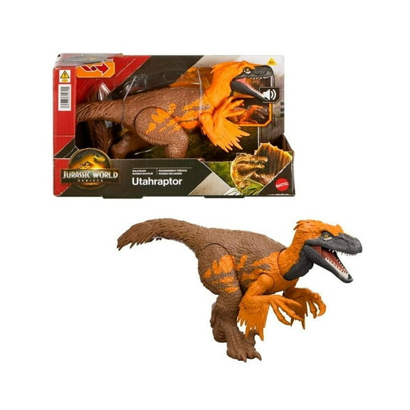 Dinosaurio de Juguete Jurassic World Rebirth Rugido Salvaje Utahraptor
