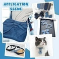 thumbnail image 6 of 1set 3 rolls 3 styles Nylon Denim Ribbons Garment Accessories Marine Blue 3/8~1 inch(10~25mm) 1 roll/style, 6 of 6