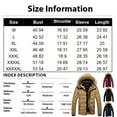 thumbnail image 2 of CCRFTGI Men's Puffer Jacket Soft Insulated Thicken Quilted Winter Coats Warm Zip Up Parka Down Jacket with Faux Fur Non-Removable Hood Khaki L, 2 of 4