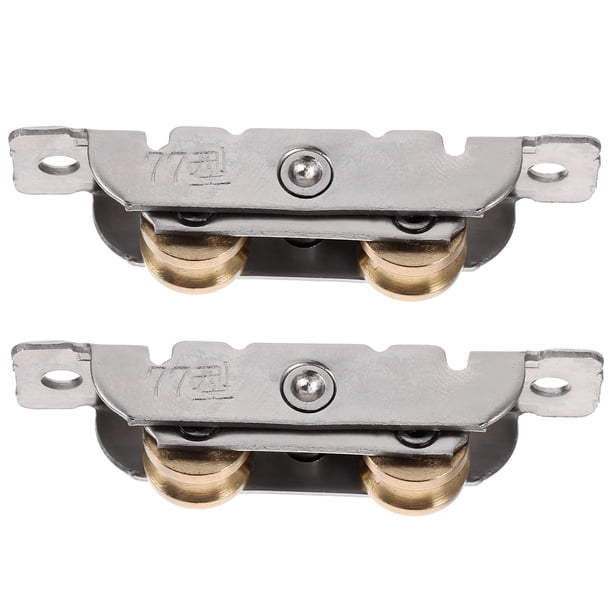 Rodillo para puerta de armario, rodillo para puerta de Patio, polea de 2 ruedas, riel, rueda de riel, 2 uds.