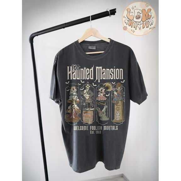 Retro Mickey and Friends Haunted Mansion Shirt, Disney Halloween Shirt, Disney Halloween Haunted Mansion Shirt