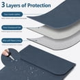 thumbnail image 3 of Hyzuo Funda Para Portátil De 13,3-14 Pulgadas Para Macbook Pro 14 M3/M2/M1 A2992 A2918 A2779 2024-2021 13.8/13.5 Surface Laptop Macbook Air 13 Con Funda Azul Marino, 3 of 5