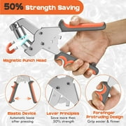 NEU MASTER Grommet Kit , Grommet Tool Kit 3/8 inch Grommets Eyelet Plier Set with 500pcs Eyelets, Handheld Eyelet Hole Punch Pliers Grommet Press Kits for Fabric Tarps Leather (Gold and Silver)