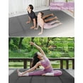 thumbnail image 4 of YR Foldable Yoga Mat, Large Thick Folding Exercise Mats for Travel Home Gym Fitness, TPE 10mm Black, 4 of 8