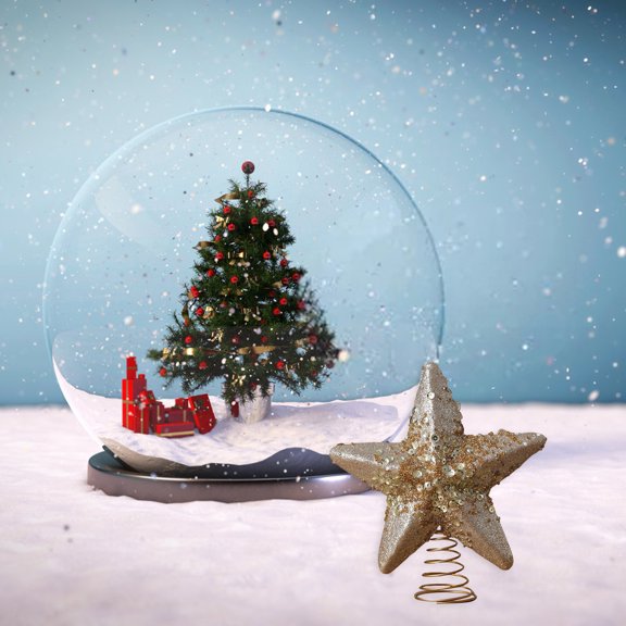 Baby Sweetie Traditional  Christmas Tree Topper, Star Treetop, Holiday Christmas Tree Holiday Decoration for Home Decor