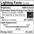 thumbnail image 5 of 34w 3-ft LED Shop Light w/ Pull Chain White Finish 4000K, 5 of 5