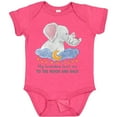 thumbnail image 3 of Inktastic My Grandma Loves Me to the Moon and Back Elephant Family Boys or Girls Baby Bodysuit, 3 of 5