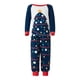 thumbnail image 1 of Pijama navideño familiar con estampado de árbol, cuello redondo clásico a juego, estilo casual, ropa de vacaciones., 1 of 10