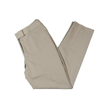 Anne Klein Womens Bowie Cotton Double Weave Dress Pants