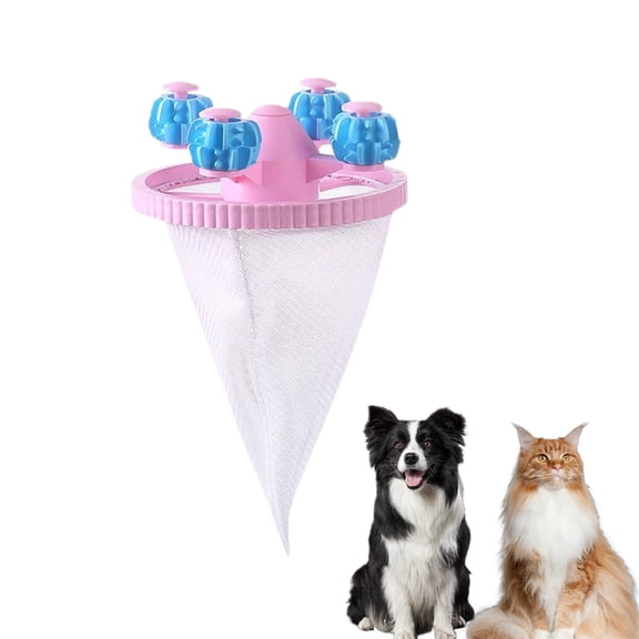 Upgrade Reusable Laundry Pet Hair Remover Mesh Lint Trap for Washing Machine.(Pink)