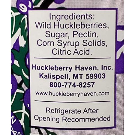 Wild Huckleberry Jam, 16 ounces by Huckleberry Haven, Inc.