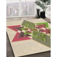 thumbnail image 3 of Ahgly Company Machine Washable Indoor Round Transitional Khaki Gold Area Rugs, 7' Round, 3 of 7