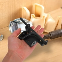 WHAMVOX  Gate Hardware Kit for Wood Fence Garage Door Lock Latches Fences Black