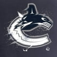 thumbnail image 3 of Women's Navy Vancouver Canucks Splatter Logo V-Neck T-Shirt, 3 of 4