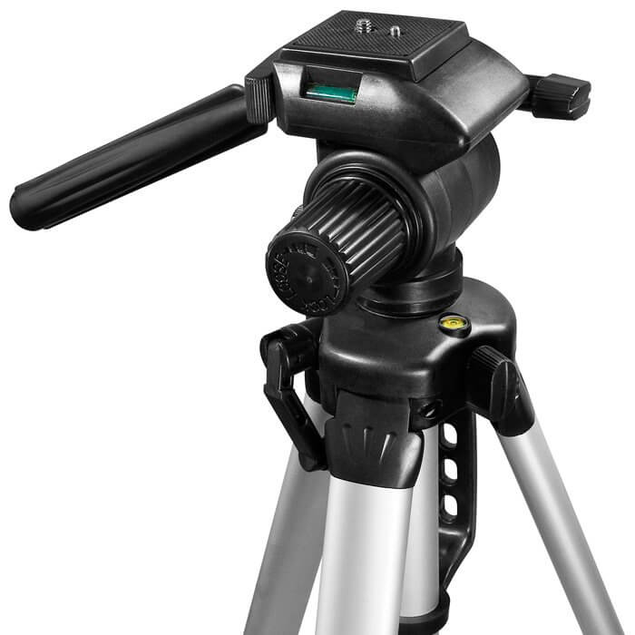 Aluminum Tripod Extend to Maximum Height 63 inch Bubble Level for DSLR