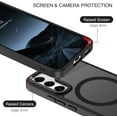 thumbnail image 6 of for Samsung Galaxy S22 Case, S22 Magnetic Case [Compatible with MagSafe] Translucent Matte Slim Shockproof Women Men Protective Case Cover for Samsung S22 6.1", Black, 6 of 9