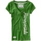 thumbnail image 1 of Aeropostale playera gráfica bordada con cuello en V para mujer, verde, grande, 1 of 1