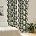 thumbnail image 3 of Ambesonne Vegetable Art Window Curtains, Artichokes Purple, Each 28" W x 84" L, Fern Green Plum, 3 of 5