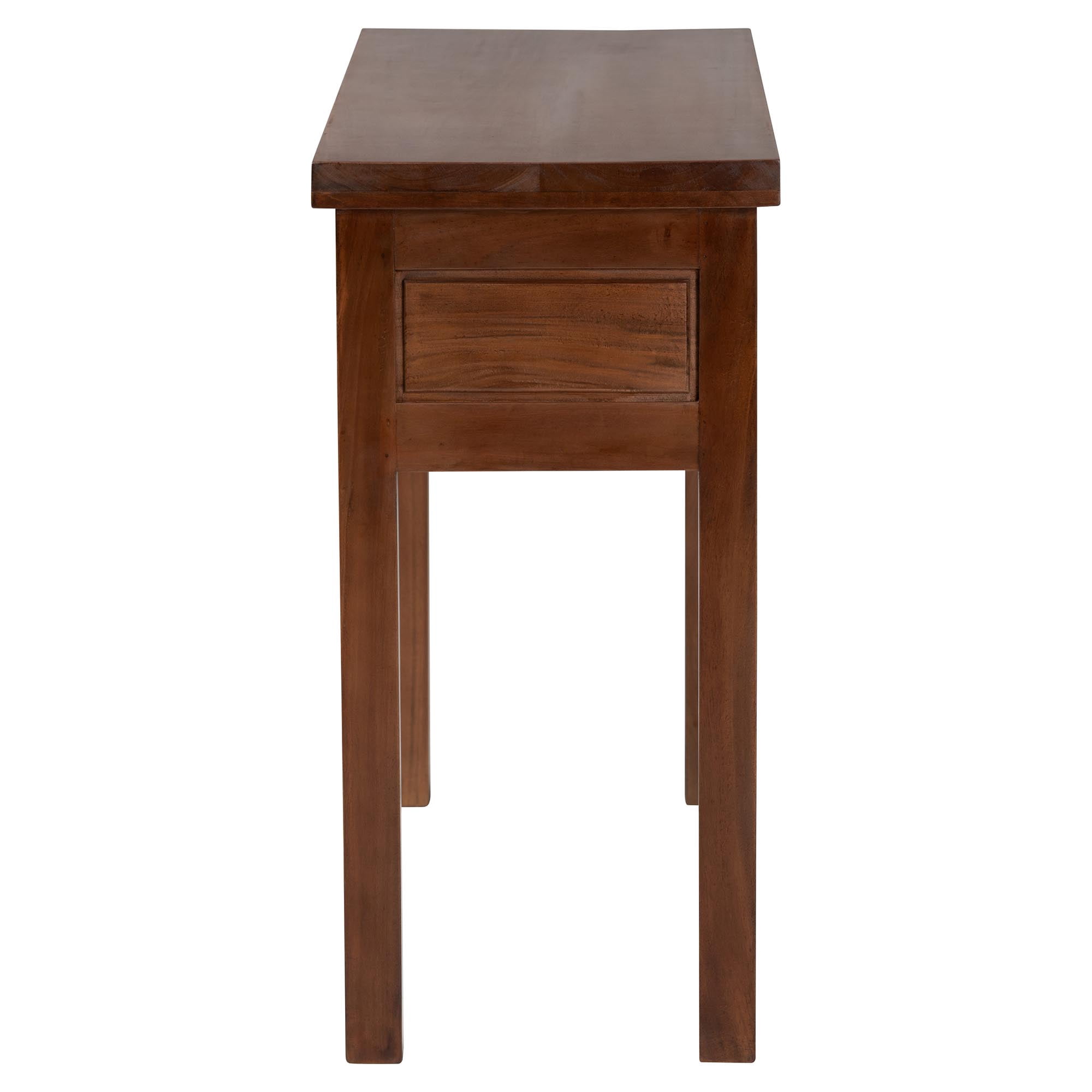 bali & pari Alannis Rustic Console Table, Mahogany Brown