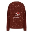 thumbnail image 6 of Sweatshirts for Women Crew Neck Multicolor Christmas Long Sleeve Cardigan Printed Button Solid Color Knit Top Coat 2025 Fall Fashion Outfits Clothes, 6 of 6