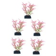 thumbnail image 4 of 5pcs Leaves Underwater Plants Decoration For Fish Tank Aquarium , & Safe For All Fish & Pets Red, 4 of 9