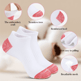 thumbnail image 2 of EALLCO 12 Pack Womens Cushion Ankle Socks Arch Support Breathable Athletic Socks for Women, 2 of 7