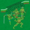 thumbnail image 2 of Men's Teenage Mutant Ninja Turtles Group Poses  Graphic Tee Kelly Heather 2X Large, 2 of 3