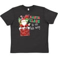 thumbnail image 3 of Inktastic Santa Claus Is On His Way Christmas Youth T-Shirt, 3 of 5