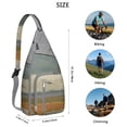 thumbnail image 3 of Crossbody Sling Bag for Men with Adjustable Shoulder Strap Shoulder Backpack Shoulder Backpack Travel Hiking Casual Daypack Abstract Geometry Colorful, 3 of 4