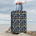 thumbnail image 7 of Rateoe Rocket Space Printed Luggage Cover, Suitcase Protector Fits 18-32 Inch Luggage-Large, 7 of 7
