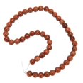 thumbnail image 3 of Cadena de cuentas de arenisca dorada de 8mm/0,3 pulgadas, cuentas de piedra redondas lisas para hacer joyas DIY, 3 of 10