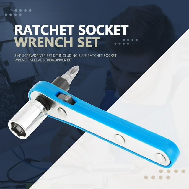 Ratchet Socket Wrench Set,3in1 Screwdriver Set Kit Screwdriver Set Ratchet Screwdriver Set Best in Class