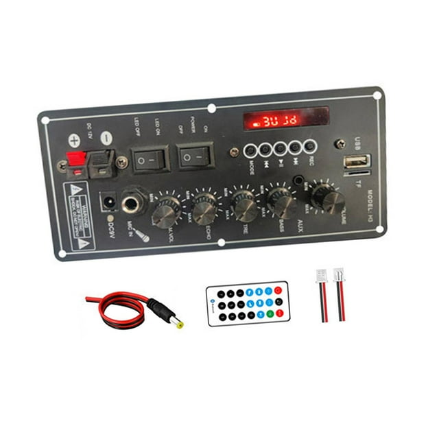Placa amplificadora de audio Hugo Tablero amplificador de audio subwoofer ajuste módulo de radio FM para automóvil