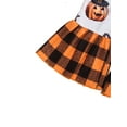 thumbnail image 5 of Qiylii Baby Girls Clothing Set Letter T-Shirt+Pumpkin Flared Trousers+Headband, 5 of 6