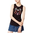 thumbnail image 2 of Carbon Copy Camiseta sin mangas bordada para mujer, negro, extragrande Carbon Copy Camiseta sin mangas, 2 of 2