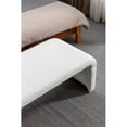 thumbnail image 6 of Loveseat Ottoman, Fabric Footstool Shoe Bench With Gold Metal Legs,Modern Bedroom Bench for Bedroom Hallway,Ivory, 6 of 7