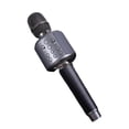 thumbnail image 2 of Methold Micrófono inalámbrico para teléfono inteligente, compatible con Bluetooth, recargable, KTV, Karaokes, micrófono de repuesto de cuero, para Cables de audio/vídeo Gris-plata, 2 of 6
