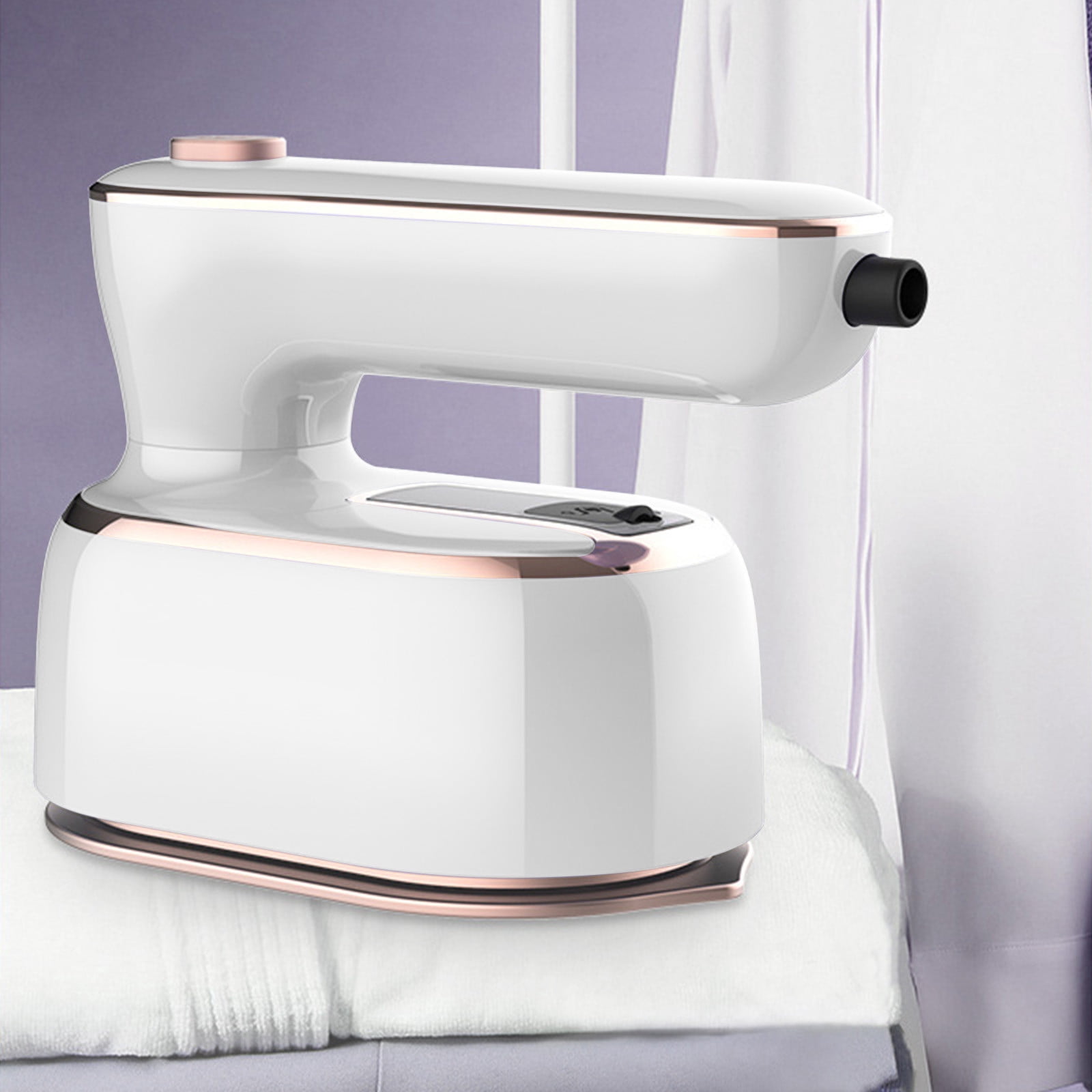 Upgrade Portable Mini Ironing Machine, 180° Rotatable Handheld Steam Iron, 2-in-1 Dry & Wet Ironing, 100ml Water Tank, Titanium Soleplate, Fast Heating, Suitable for Home Travel, Various Fabrics