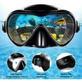 thumbnail image 2 of Snorkel Set Snorkeling Gear Adults,Dry Top Diving Masks and Snorkel for Man Women, Easy-Breath Scuba Gear with Anti-Leak Anti-Fog Tempered Panoramic Glass for Diving, Swimming, 2 of 7