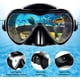 thumbnail image 2 of Juego de esnórquel Equipo de esnórquel para adultos, máscaras de buceo con tapa seca y esnórquel para hombre y mujer, equipo de buceo de fácil respiración con vidrio panorámico templado antivaho, 2 of 7